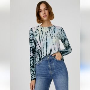 Reformation Tie Dye Long Sleeve Tee Size Small